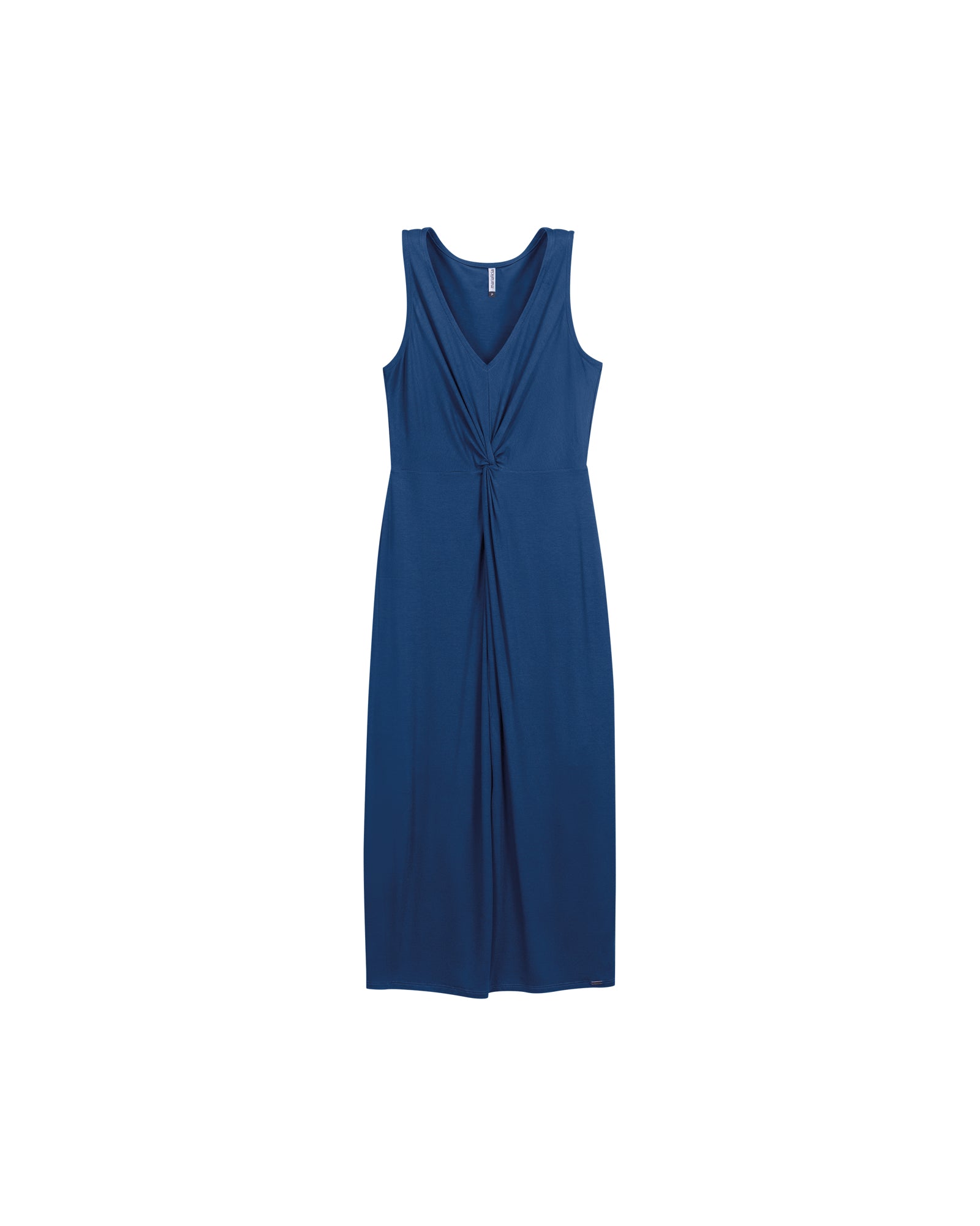 VESTIDO SM EM MALHA DE VISCOSE AZUL