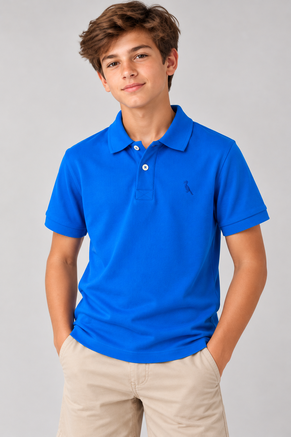 POLO RESERVA MINI PF PIQUET BASICA AZUL ROYAL
