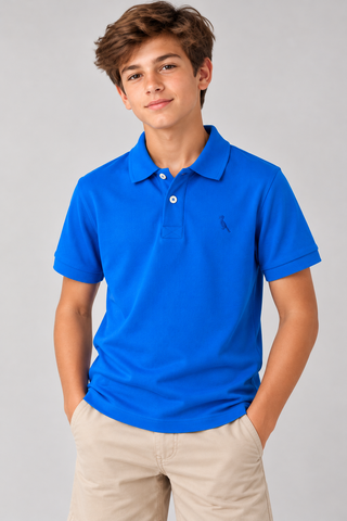 POLO RESERVA MINI PF PIQUET BASICA AZUL ROYAL