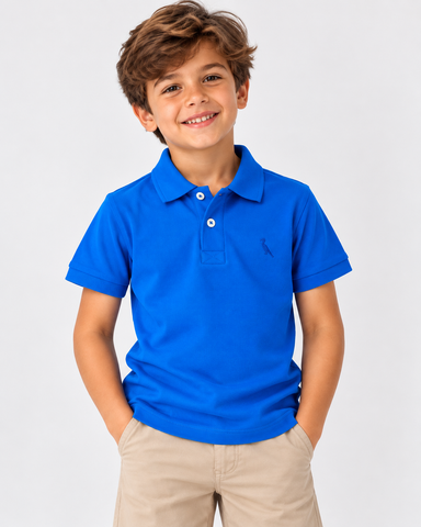 POLO RESERVA MINI PF PIQUET BASICA AZUL ROYAL
