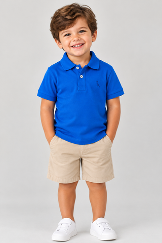 POLO RESERVA MINI PF PIQUET BASICA AZUL ROYAL