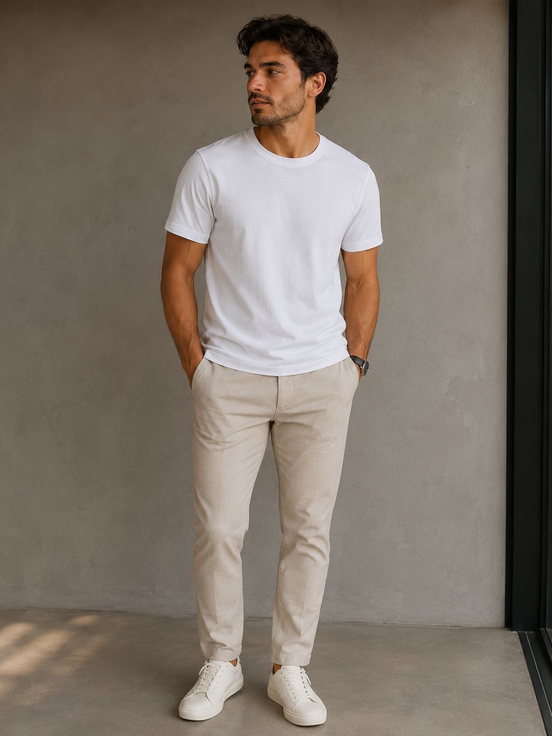 CAMISA MAS MC LINHO PIENZA BRANCO
