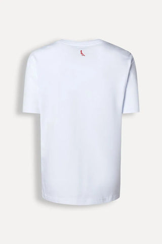 CAMISETA MINI PICA PAU DEGRADE VERMELHO BRANCO