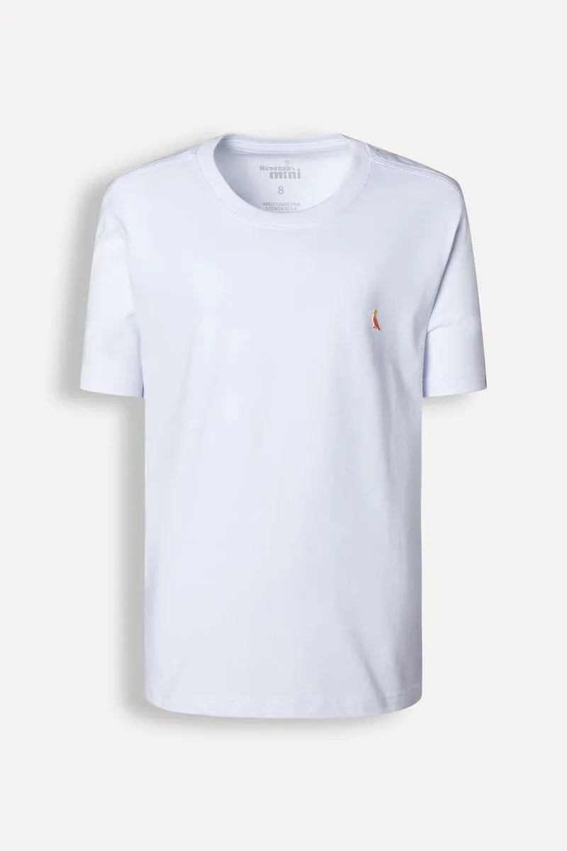 CAMISETA MINI PICA PAU DEGRADE VERMELHO BRANCO