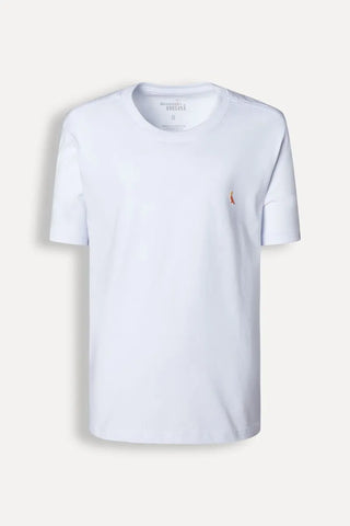 CAMISETA MINI PICA PAU DEGRADE VERMELHO BRANCO