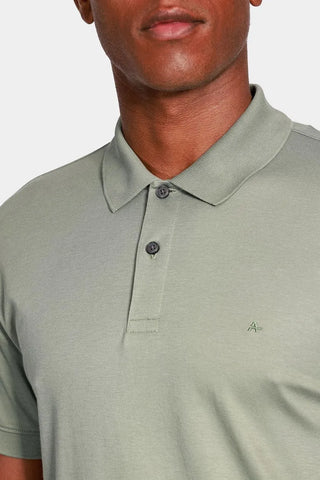 POLO MAS PIMA INTERLOCK ARAMIS VERDE EUCALIPTO