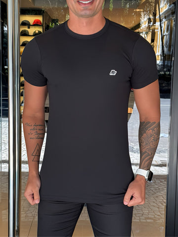 CAMISETA MAS MC MODAL AEROPOSTALE PRETO