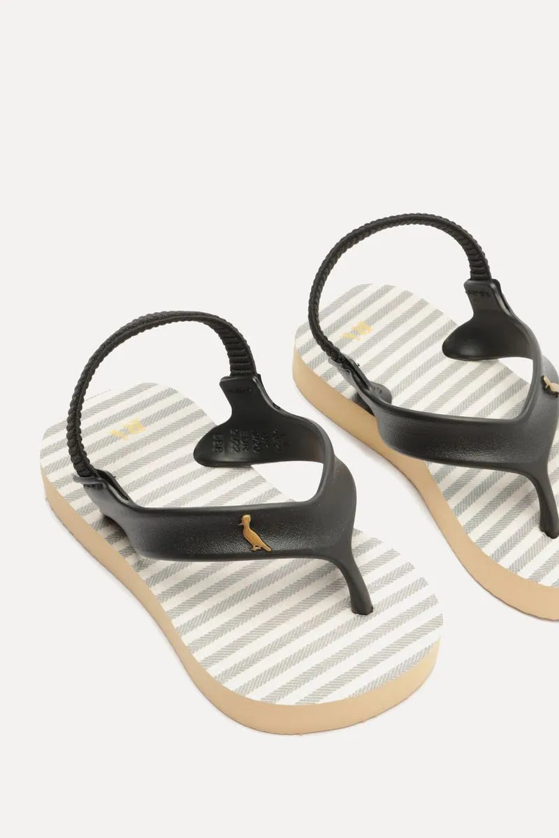 CHINELO RSV MINI BB LINHO BICOLOR MARROM/PRETO