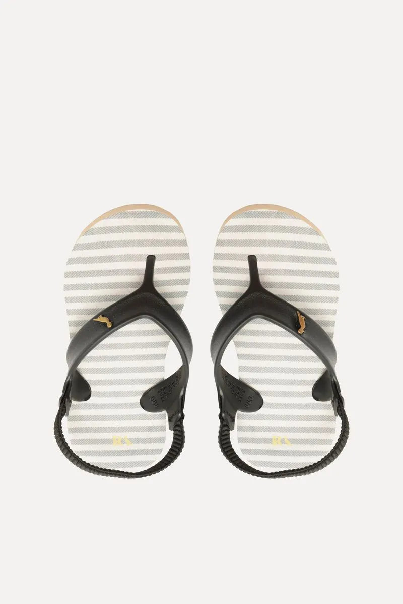 CHINELO RSV MINI BB LINHO BICOLOR MARROM/PRETO