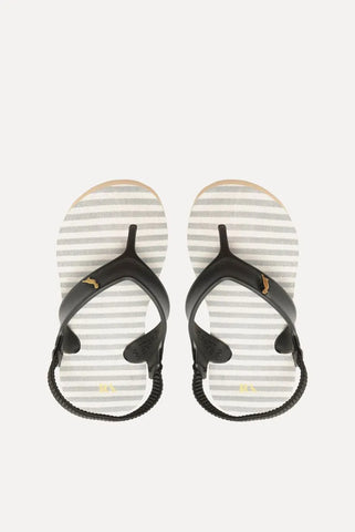CHINELO RSV MINI BB LINHO BICOLOR MARROM/PRETO