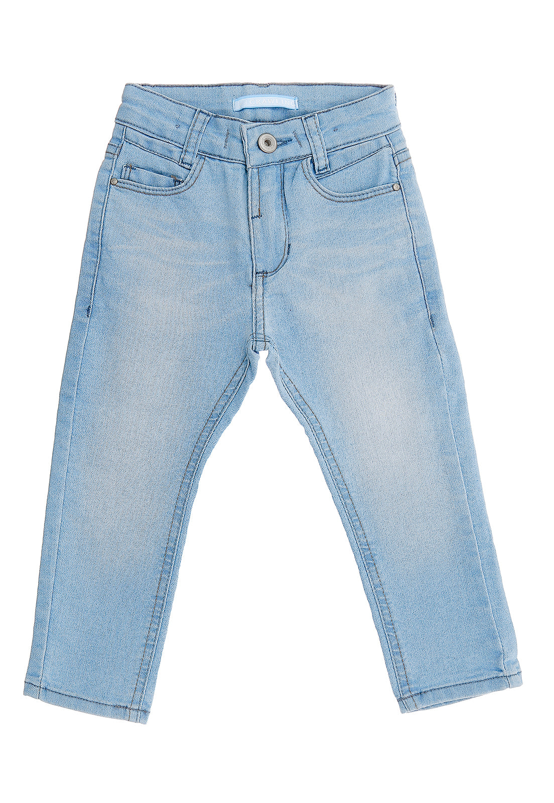 CALCA JEANS MAS SKINNY CRAWLING - 1/3 JEANS CLARO