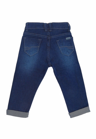 CALCA JEANS MAS SKINNY CRAWLING - 1/3 JEANS ESCURO