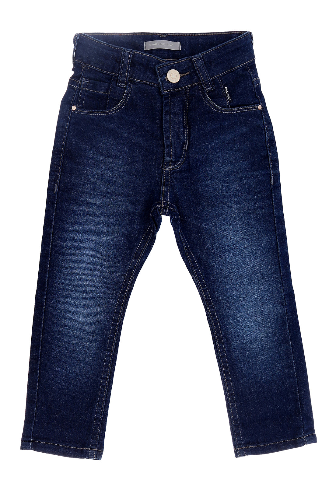 CALCA JEANS MAS SKINNY CRAWLING - 1/3 JEANS ESCURO