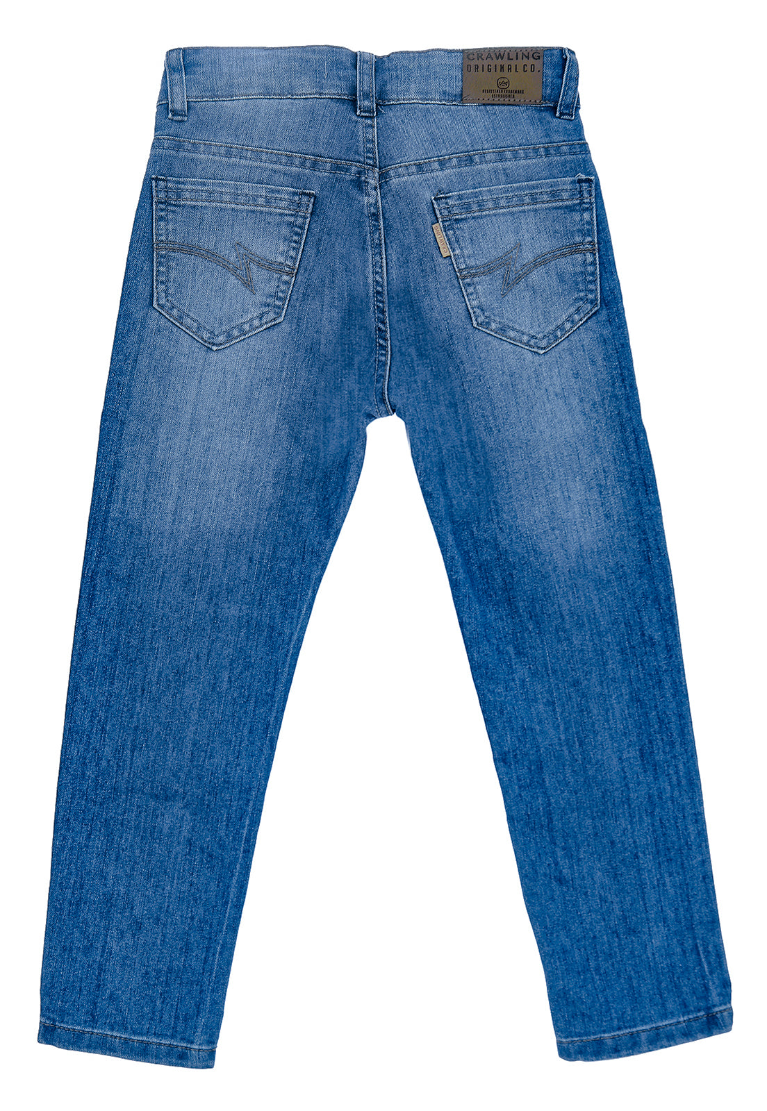 CALCA JEANS MAS SKINNY CRAWLING - 4/8 JEANS MEDIO