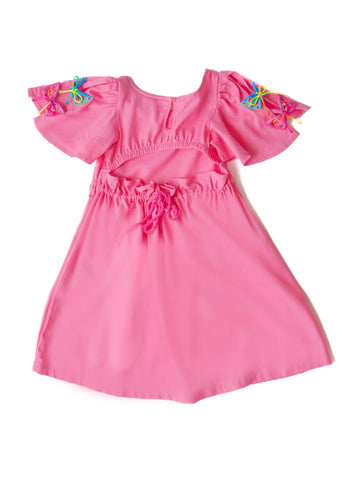 VESTIDO BORBOJARDIM ALPHABETO ROSA PINK