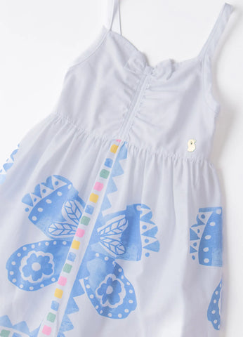 VESTIDO FEM BORBOBLUE ALPHABETO BRANCO