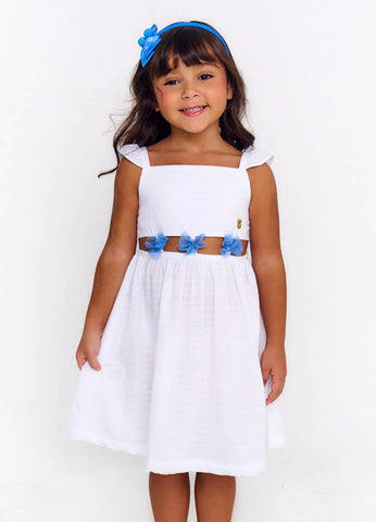 VESTIDO FEM BORBOBLUE ALPHABETO BRANCO