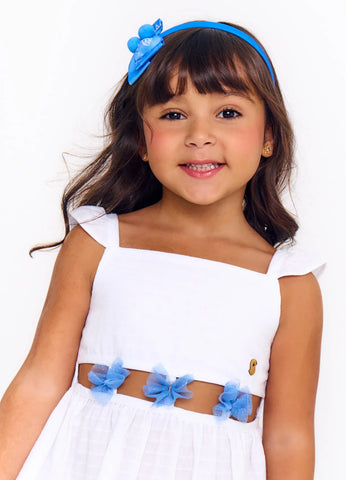 VESTIDO FEM BORBOBLUE ALPHABETO BRANCO