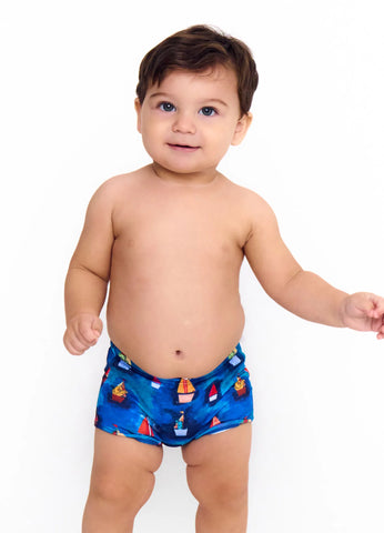 SUNGA MAS BARQUINHOS ALPHABETO AZUL