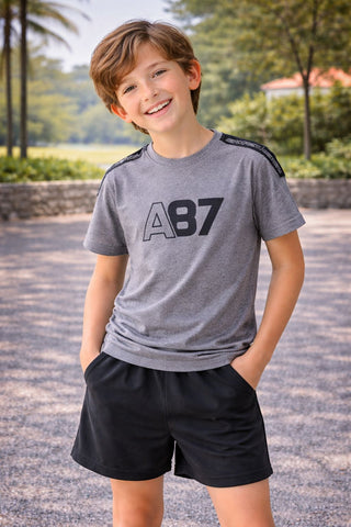 CAMISETA MC MASC TEEN SILKADA MESCLA ESCURO