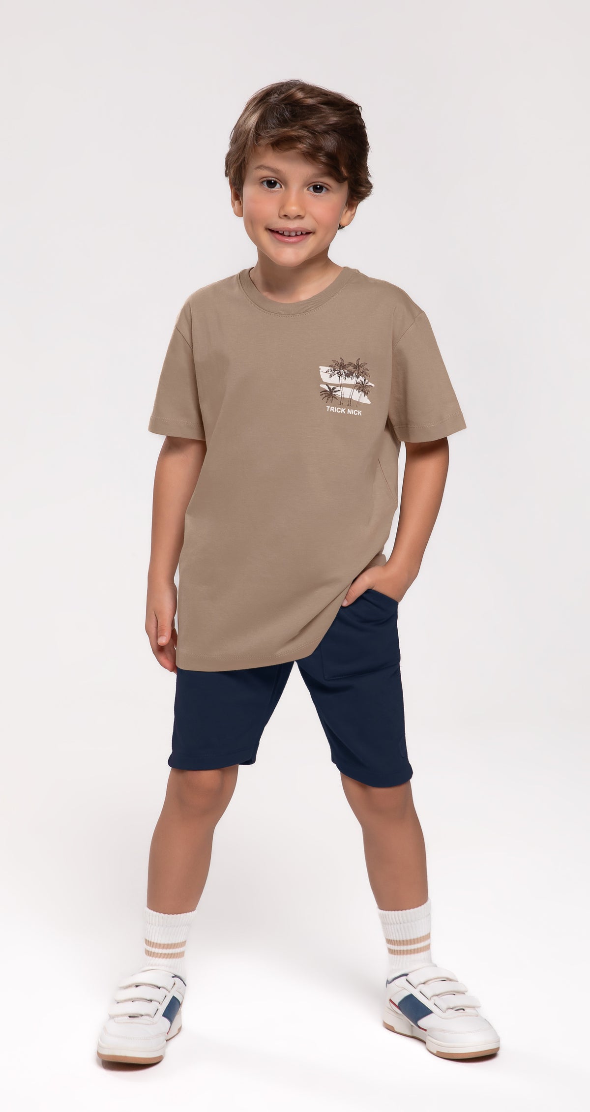 CONJUNTO MAS CAMIS COQ PEITO E BERM MLT KHAKI