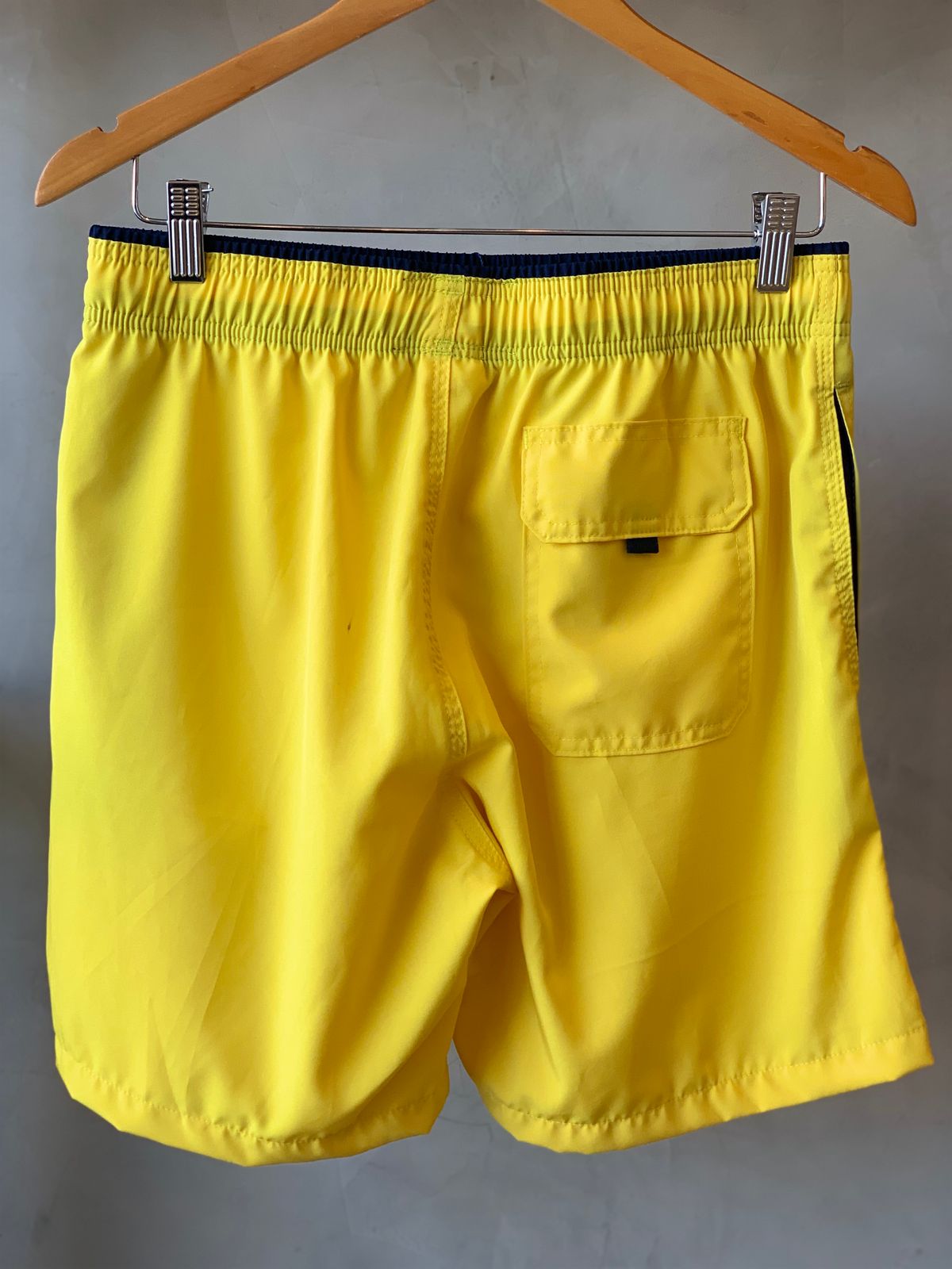 SHORT TACTEL MASC LISO JAIAL AMARELO/MARINH