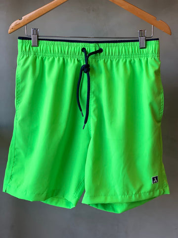 SHORT TACTEL MASC LISO JAIAL VERDE NEON/MARINHO