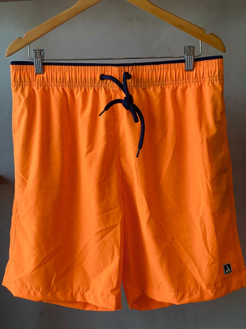 SHORT TACTEL MASC LISO JAIAL LARANJA NEON/MARINHO