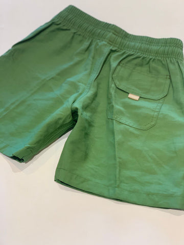 BERMUDA MAS KIDS ALFA PREMIUM VISCOSE VERDE FOLHA