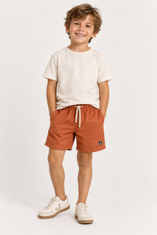 SHORT LINHO MASC KIDS LISO CANELA