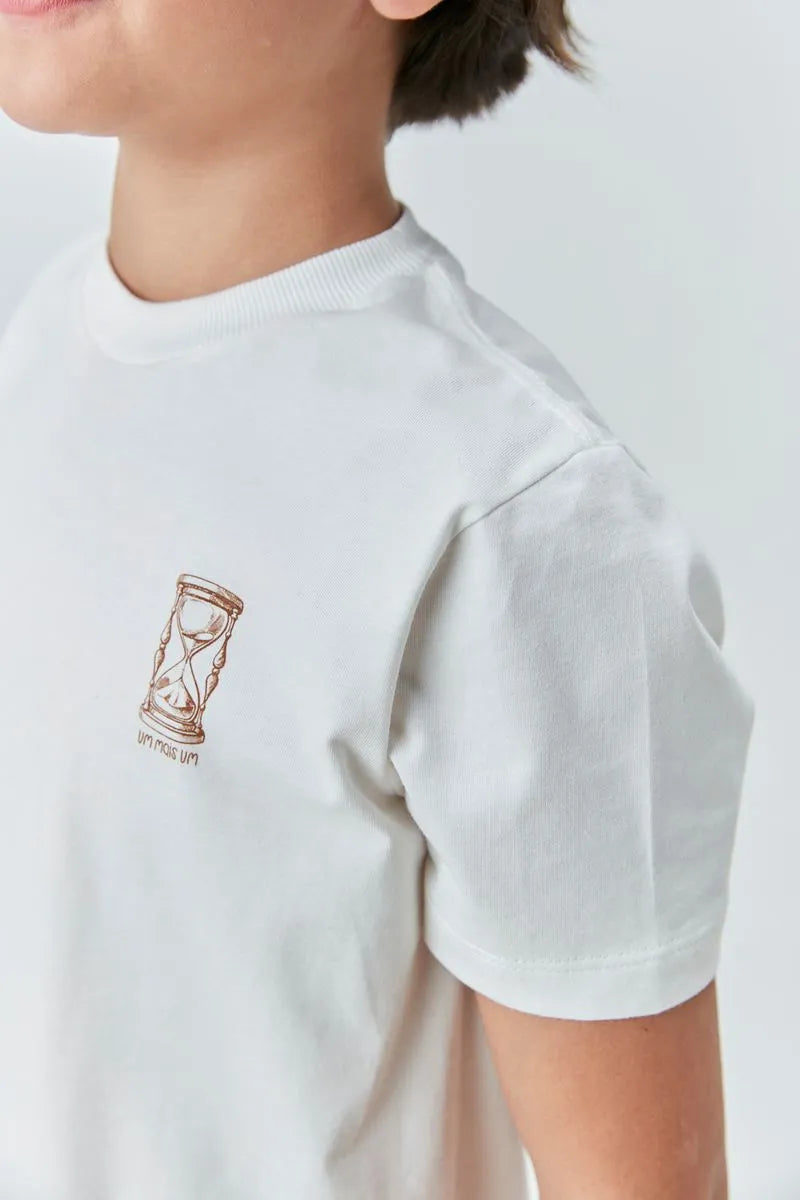 CAMISETA MAS ALG C EST FRENTE E COSTAS OFF WHITE