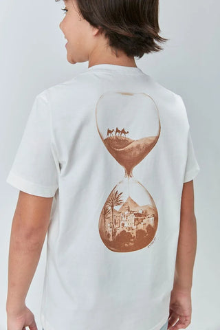 CAMISETA MAS ALG C EST FRENTE E COSTAS OFF WHITE