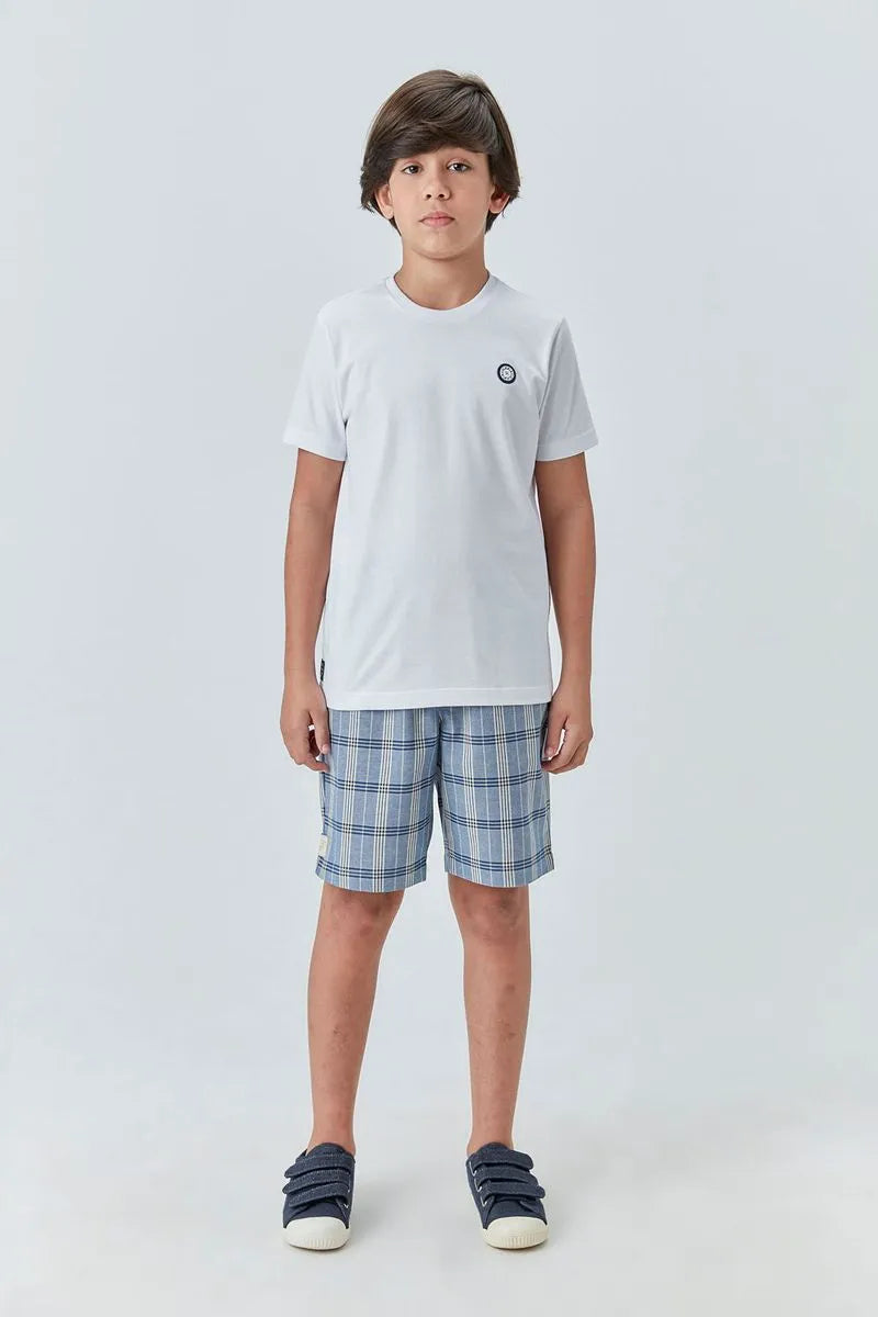 CAMISETA MAS ALG ESTAMPA COSTAS BRANCO