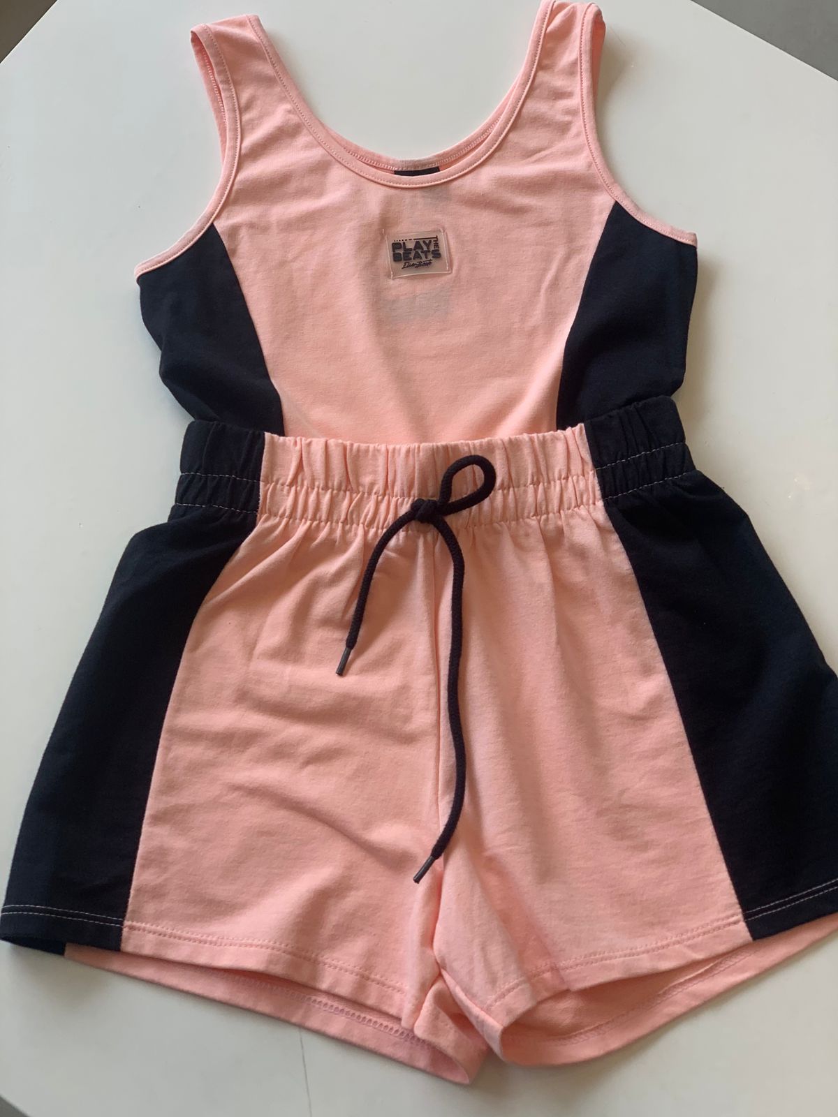 CONJ FEM JUV REG E SHORT MLT S FELPA ROSA CLARO