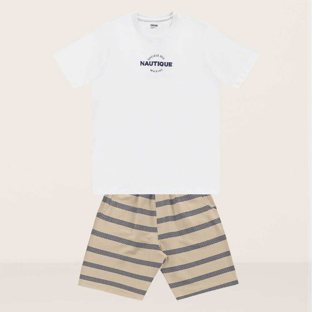 CONJ MAS CAM NAUTIQUE E BERM LIST BRANCO