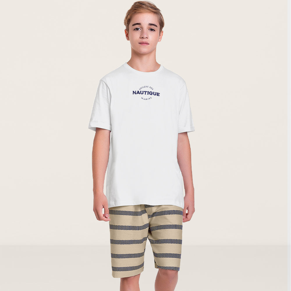CONJ MAS CAM NAUTIQUE E BERM LIST BRANCO