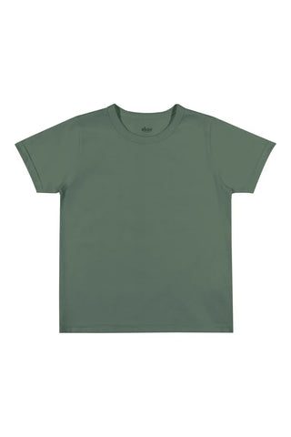 CAMISETA MAS MC BASICA MEIA MALHA VERDE FOLHA