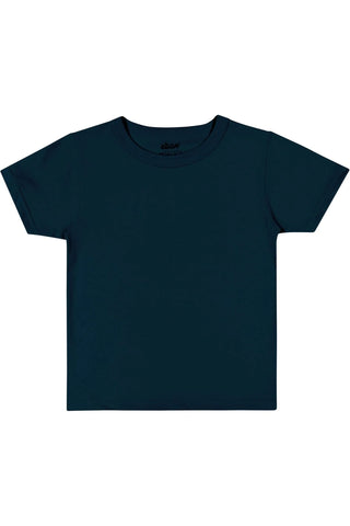 CAMISETA MAS MC BASICA MEIA MALHA AZUL PETROLEO