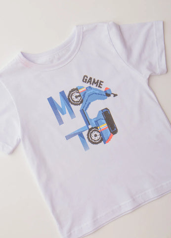 CONJ MAS CAM E BERM MOTO GAME BRANCO/AZUL/VERDE