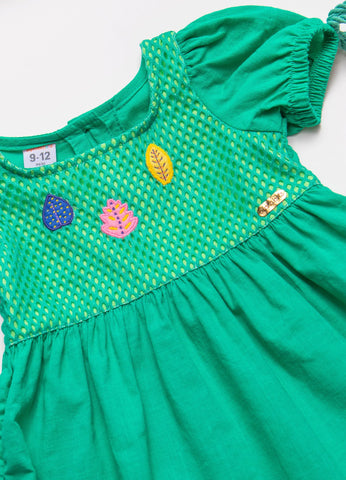 VESTIDO EST FLORESTA MAGICA VERDE
