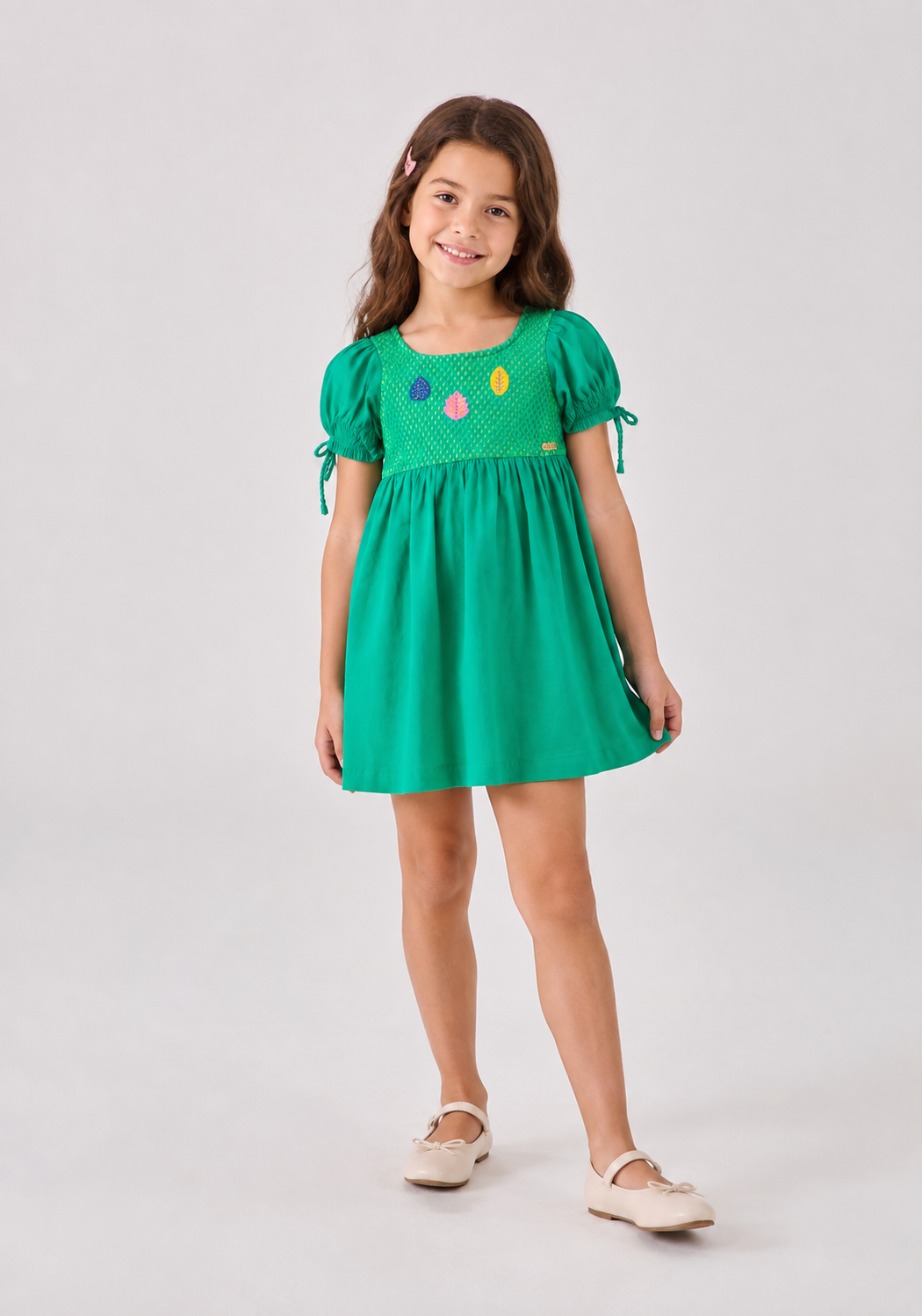 VESTIDO EST FLORESTA MAGICA VERDE