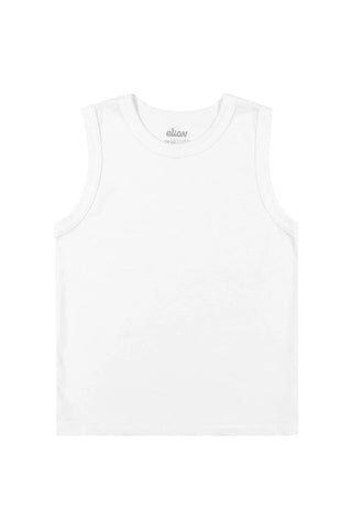 REGATA MAS MEIA MALHA BASICA BRANCO