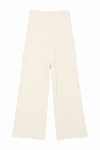 CONJ FEM BLUSAO E CALCA CANEL LINHO OFF WHITE