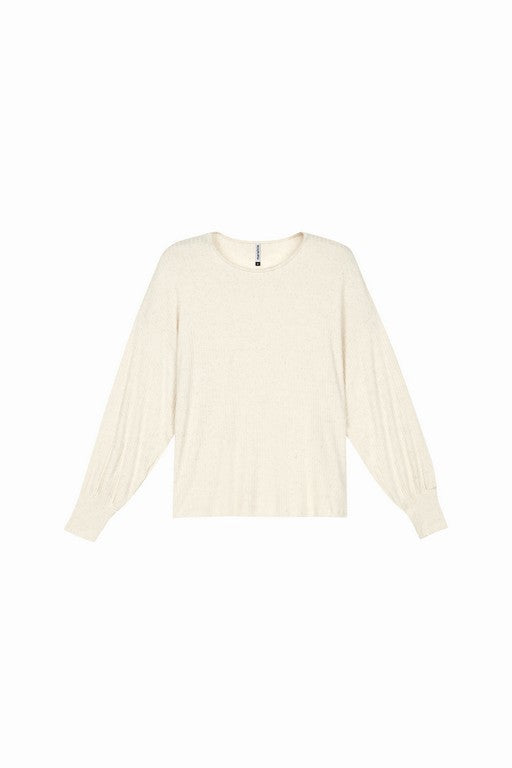 CONJ FEM BLUSAO E CALCA CANEL LINHO OFF WHITE