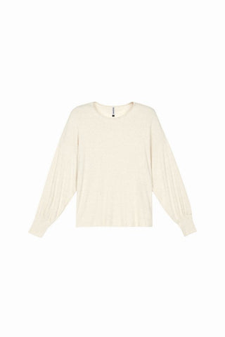 CONJ FEM BLUSAO E CALCA CANEL LINHO OFF WHITE