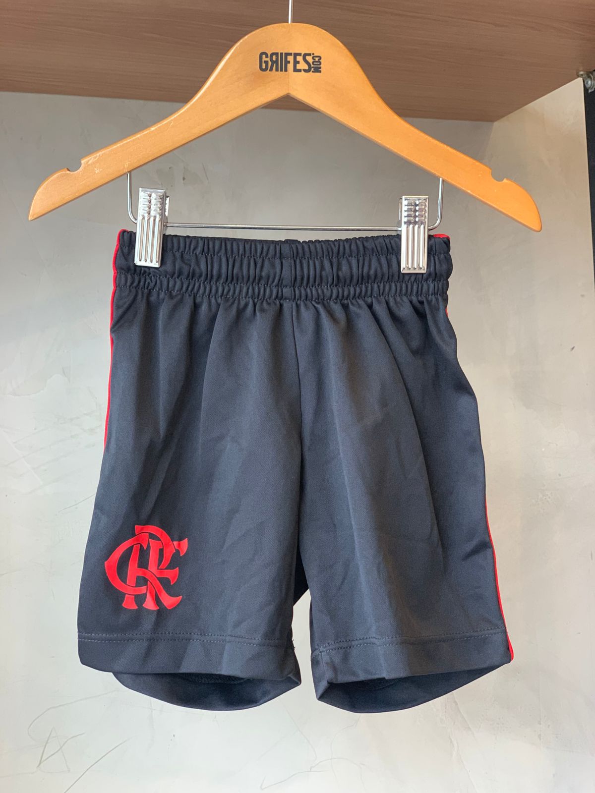 BERMUDA INF FLAMENGO WANDER LOGO LAT PRETO