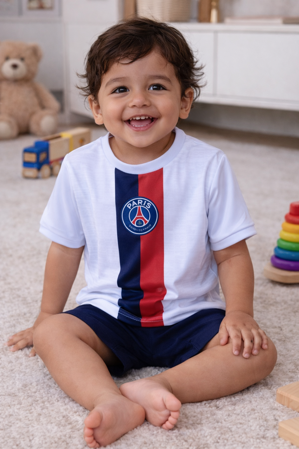 CAMISETA INF PSG ILLUVIUM LIST VERTICAL BRANCO