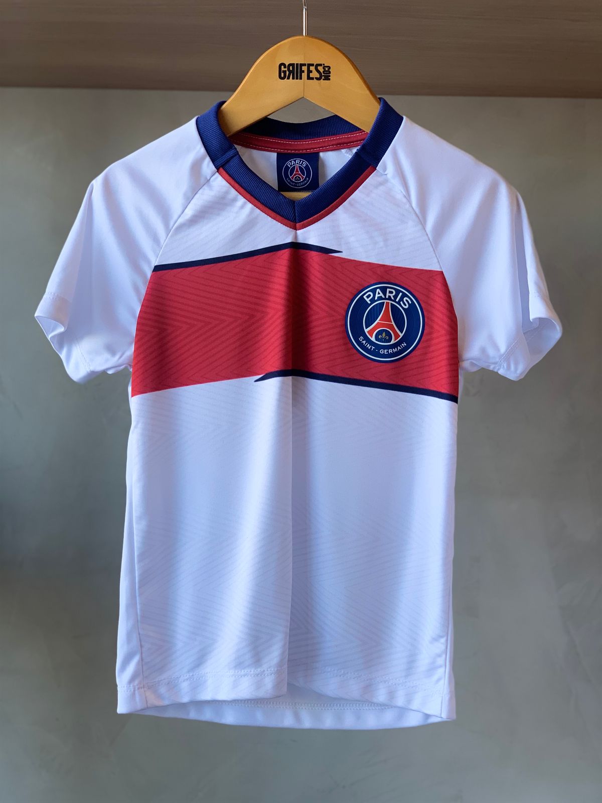 CAMISETA INF PSG DIGITAL LIST HORIZONTAL BRANCO