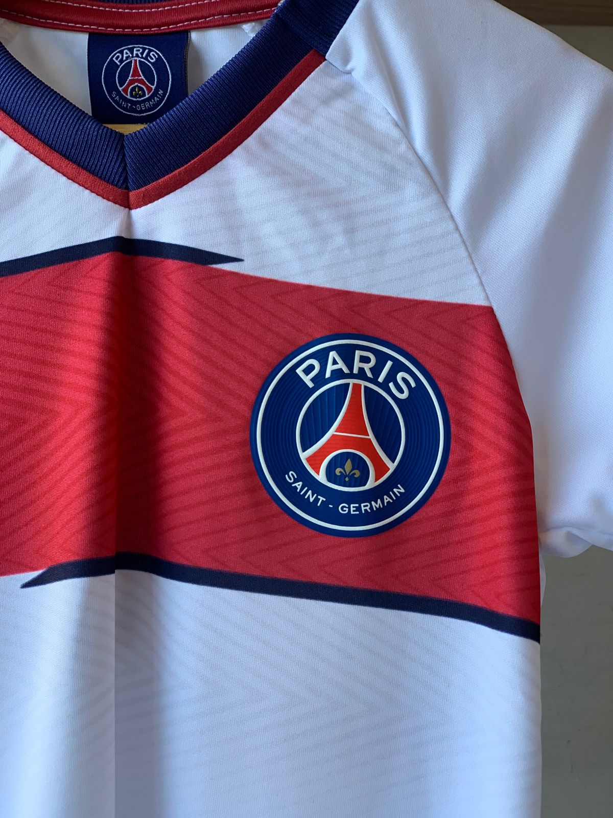 CAMISETA INF PSG DIGITAL LIST HORIZONTAL BRANCO