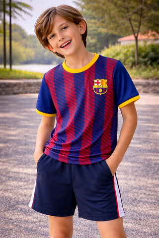 CAMISETA INF BARCELONA ILLUVIUM LIS LADO AZUL